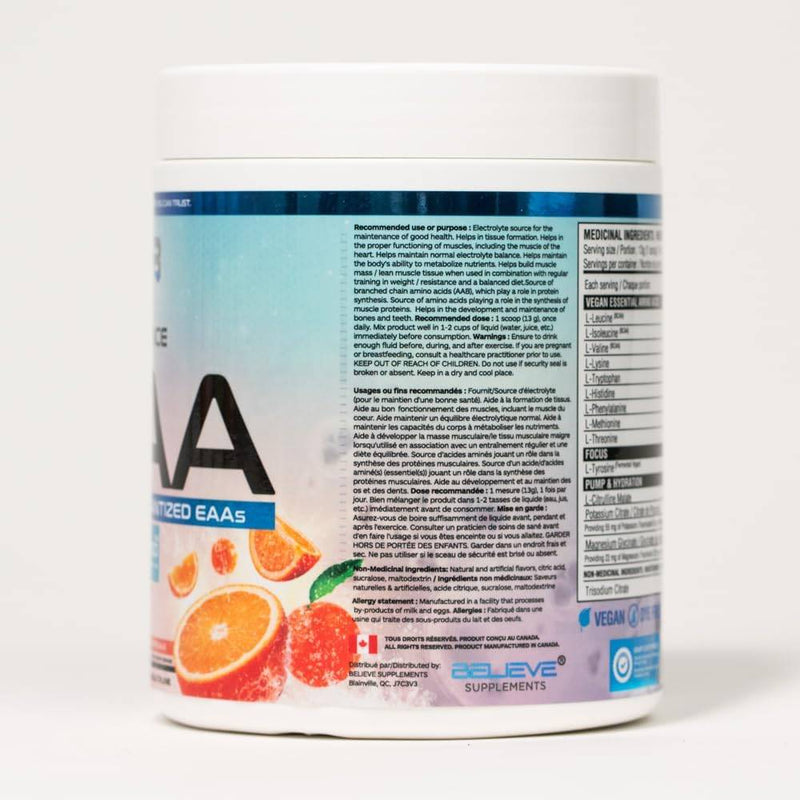 Believe Supplements Performance EAA - Tropical Orange 390 g - Amino Acids