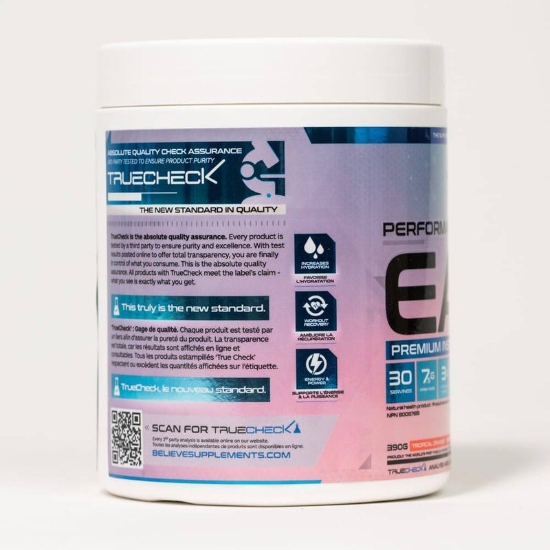 Believe Supplements Performance EAA - Tropical Orange 390 g - Amino Acids