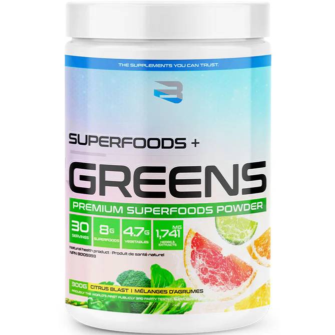 Believe Supplements Superfoods + Greens - Citrus Blast 300 g - Greens