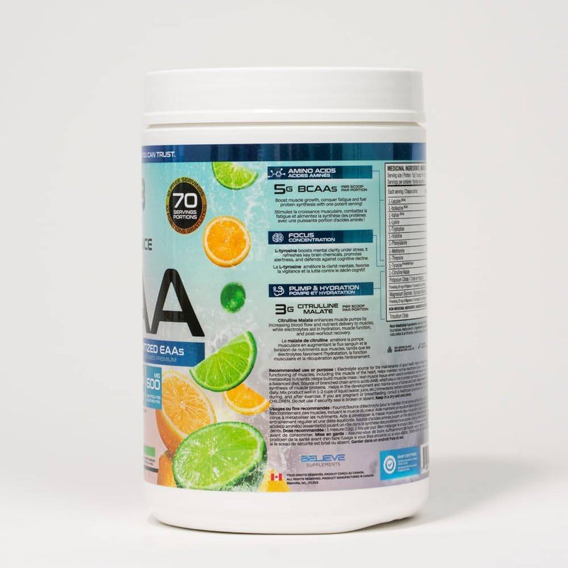 Believe Supplements Performance EAA - Lemon Lime 910 g - Amino Acids