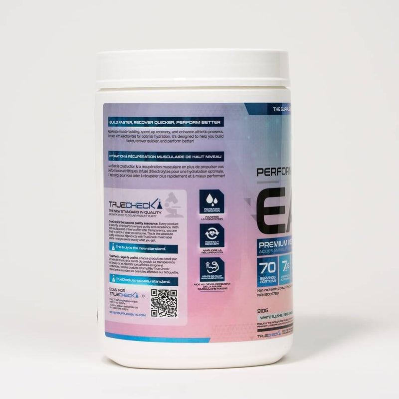 Believe Supplements Performance EAA - White Slushie 910 g - Amino Acids