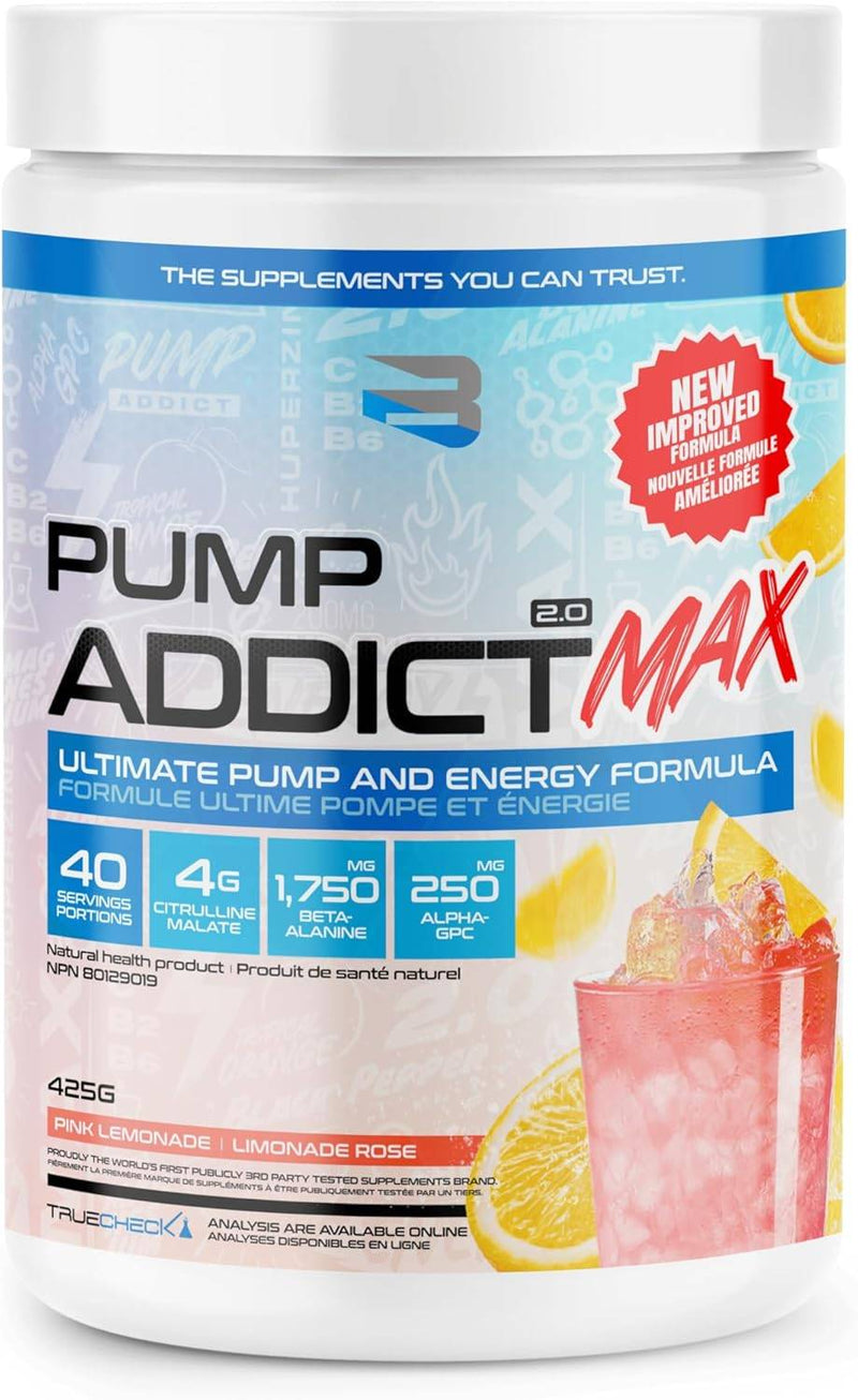 Believe Supplements Pump Addict MAX - Pink Lemonade 425 g - Pre-workout