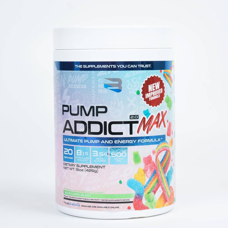 Believe Supplements Pump Addict MAX - Sour Candy Blast 425 g - Pre-workout