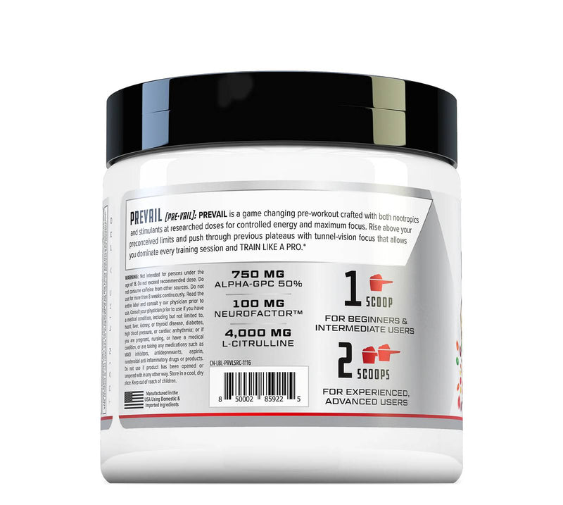 Cutler Nutrition Prevail - Rainbow Freeze 40 servings - Pre-workout