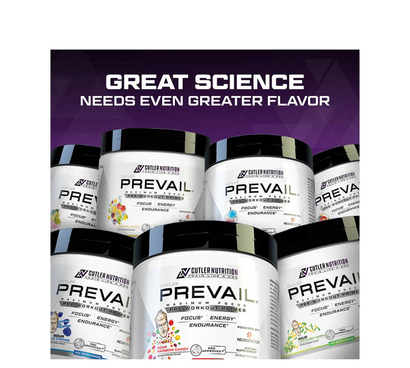 Cutler Nutrition Prevail - Rainbow Freeze 40 servings - Pre-workout
