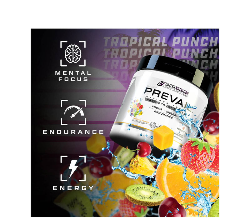 Cutler Nutrition Prevail - Sour Blue Straws 40 servings - Pre-workout