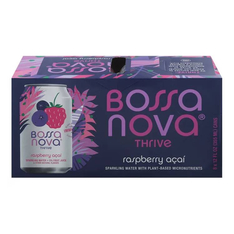 Bossa Nova Sparkling Water Raspberry / 96 fl. oz