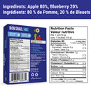 Bob Snail Fruit Rolls - Apple Blueberry 5-Pack - Snack