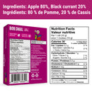 Bob Snail Fruit Rolls - Apple Black Currant 5-Pack - Snack
