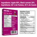 Bob Snail Stripes - Apple Black Currant 7-Pack - Dried Fruits