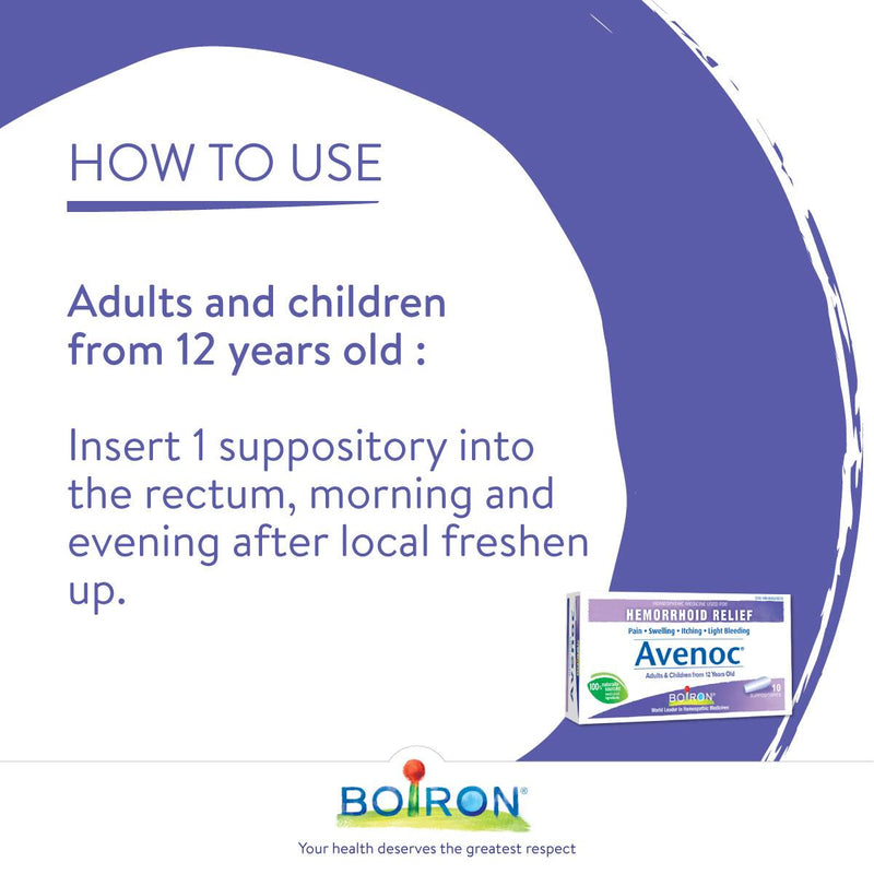 Boiron Avenoc Suppositories 12 suppositories