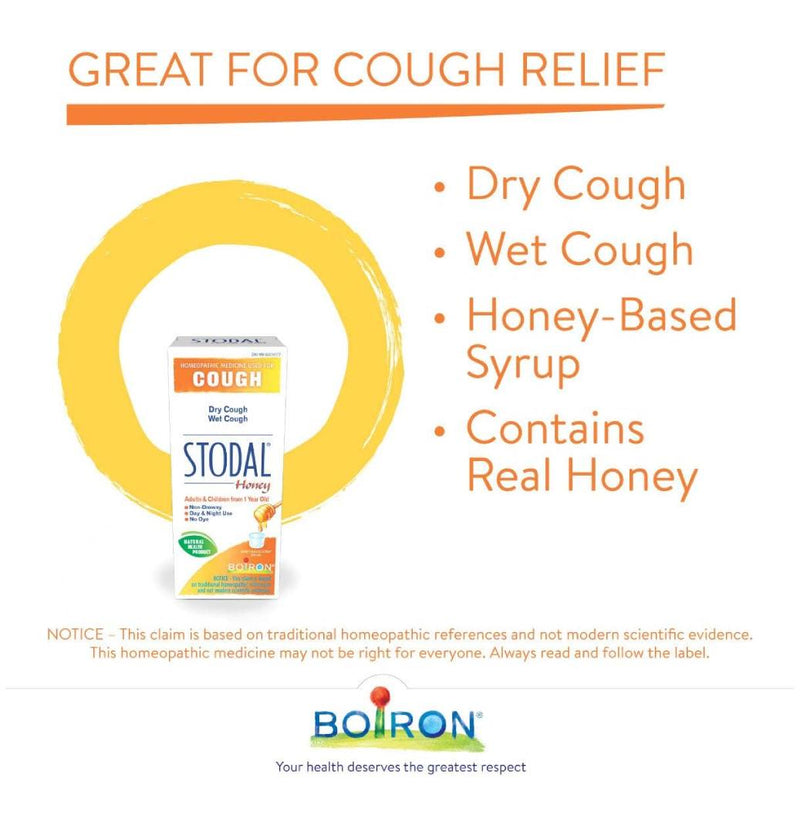 Boiron Stodal Cough Syrup Honey Adult 200ml