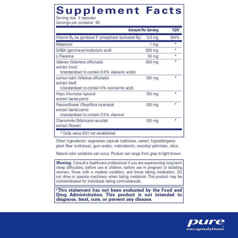 Pure Encapsulations Best-Rest Formula  120 capsules / -