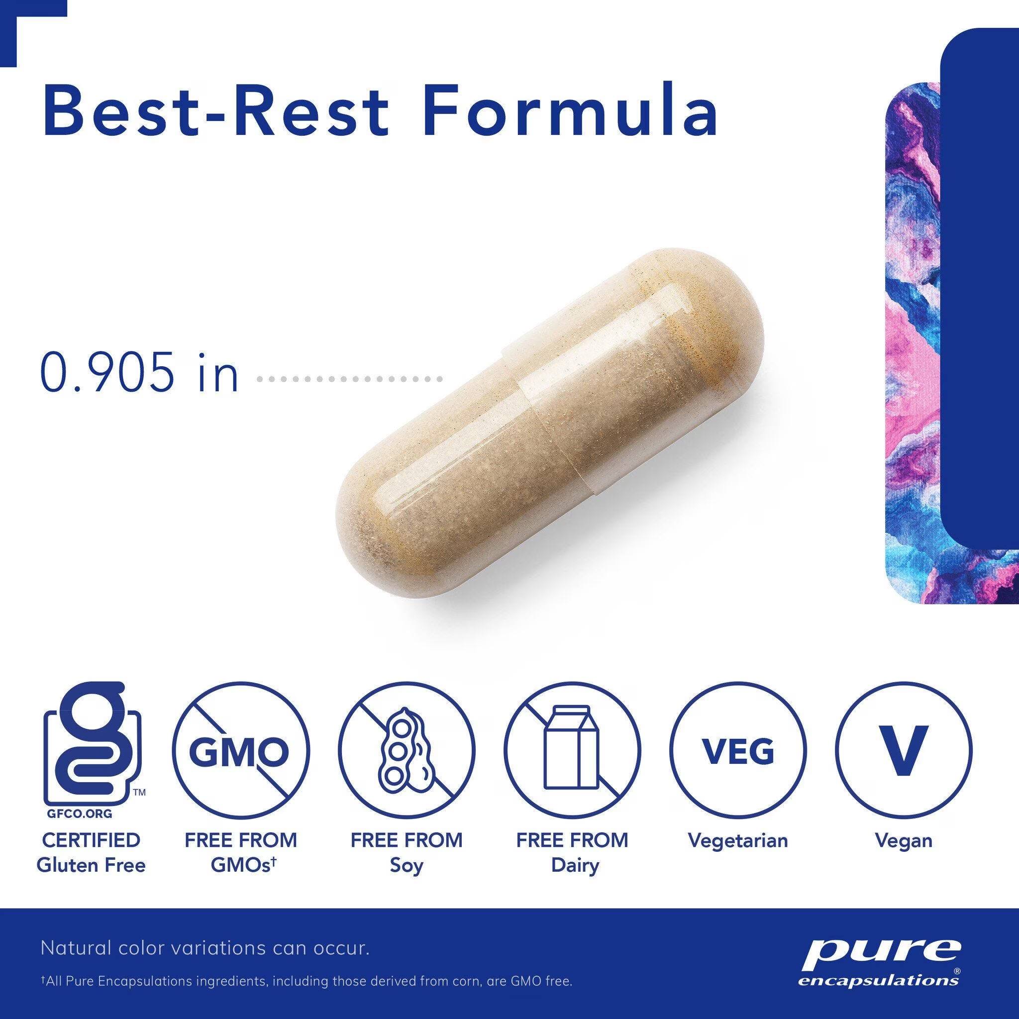 Pure Encapsulations Best-Rest Formula  120 capsules / -