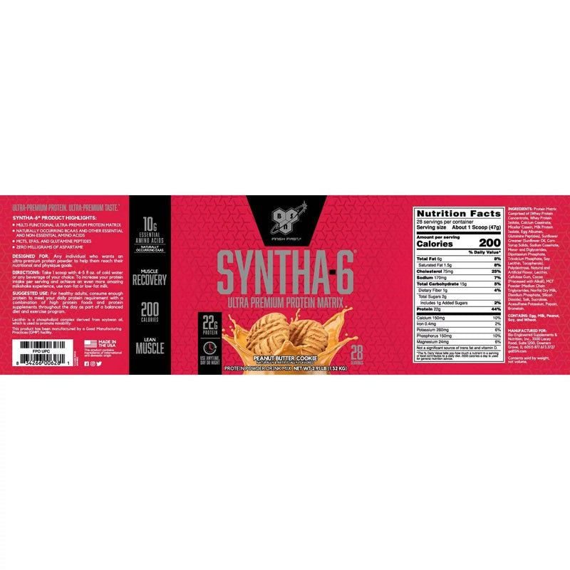 BSN syntha-6 Peanut Butter Cookie / 2.91lbs