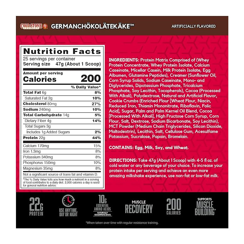 BSN syntha-6 Coldstone German Chocolate Cake / 2.59lbs