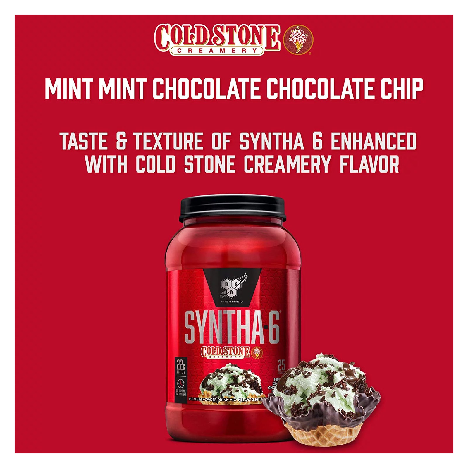 BSN syntha-6 Coldstone Mint Chocolate Chip / 4.56lbs