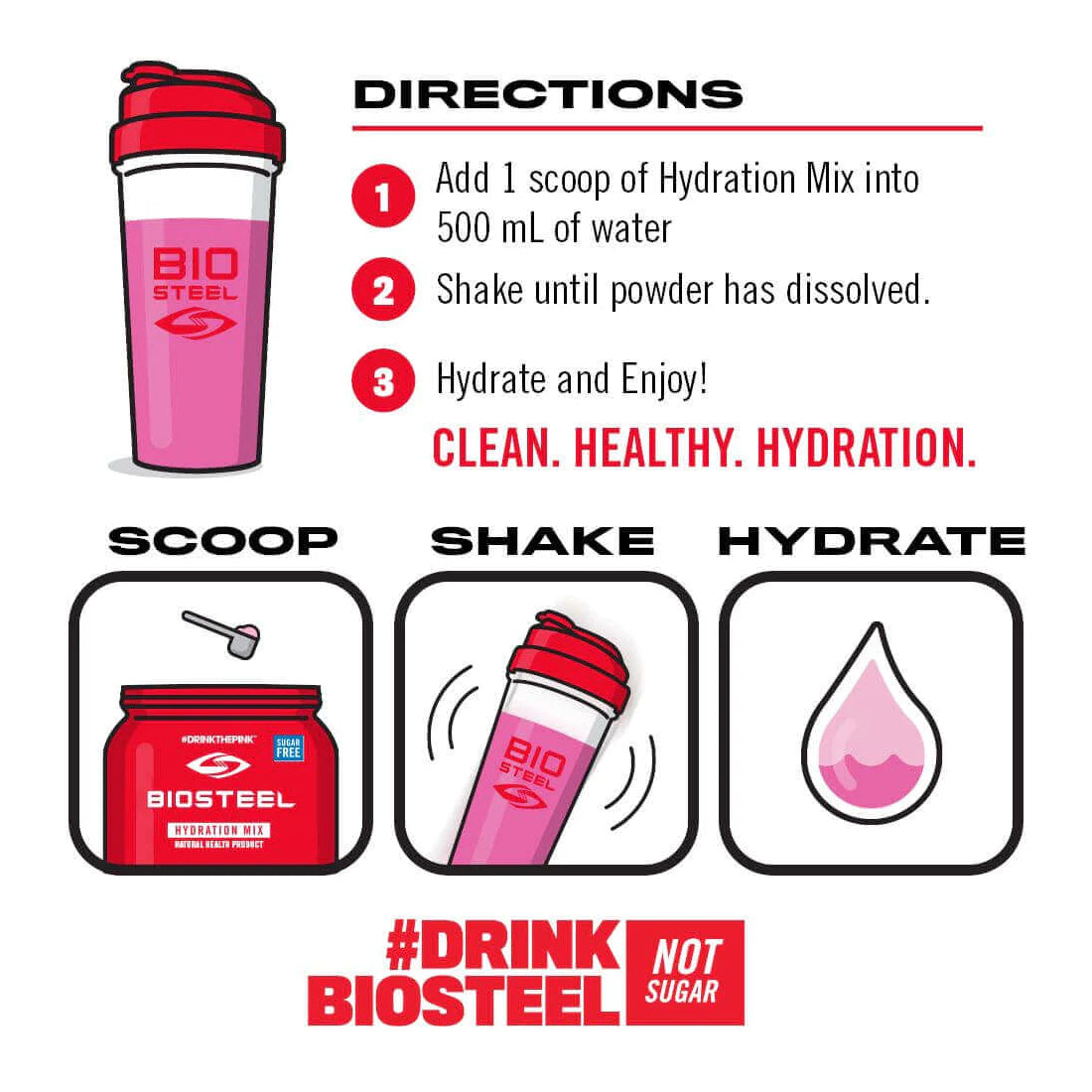 Biosteel Hydration Mix Strawberry Kiwi / 140g