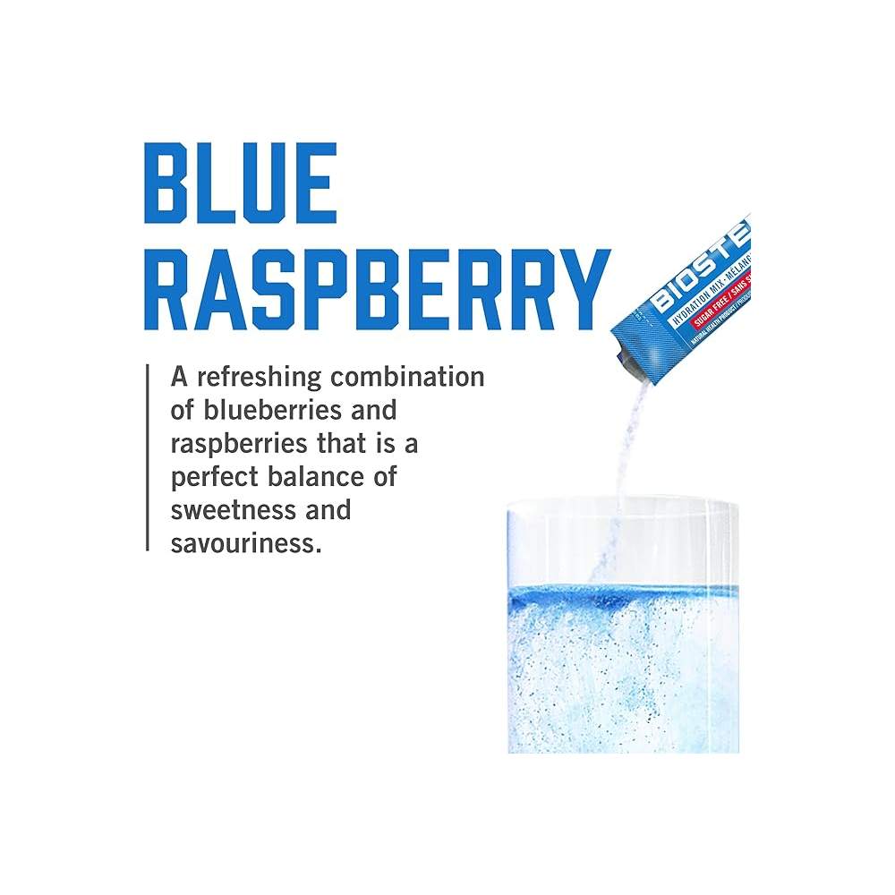 BioSteel Hydration Mix (Pack of 16) Blue Raspberry / 7-pack