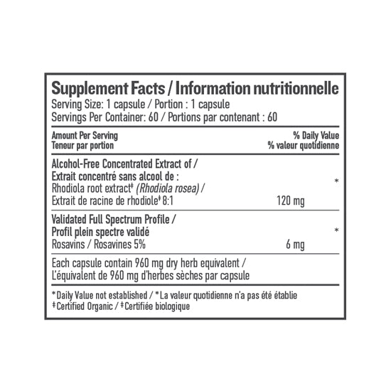 Botanica Rhodiola 60 capsules
