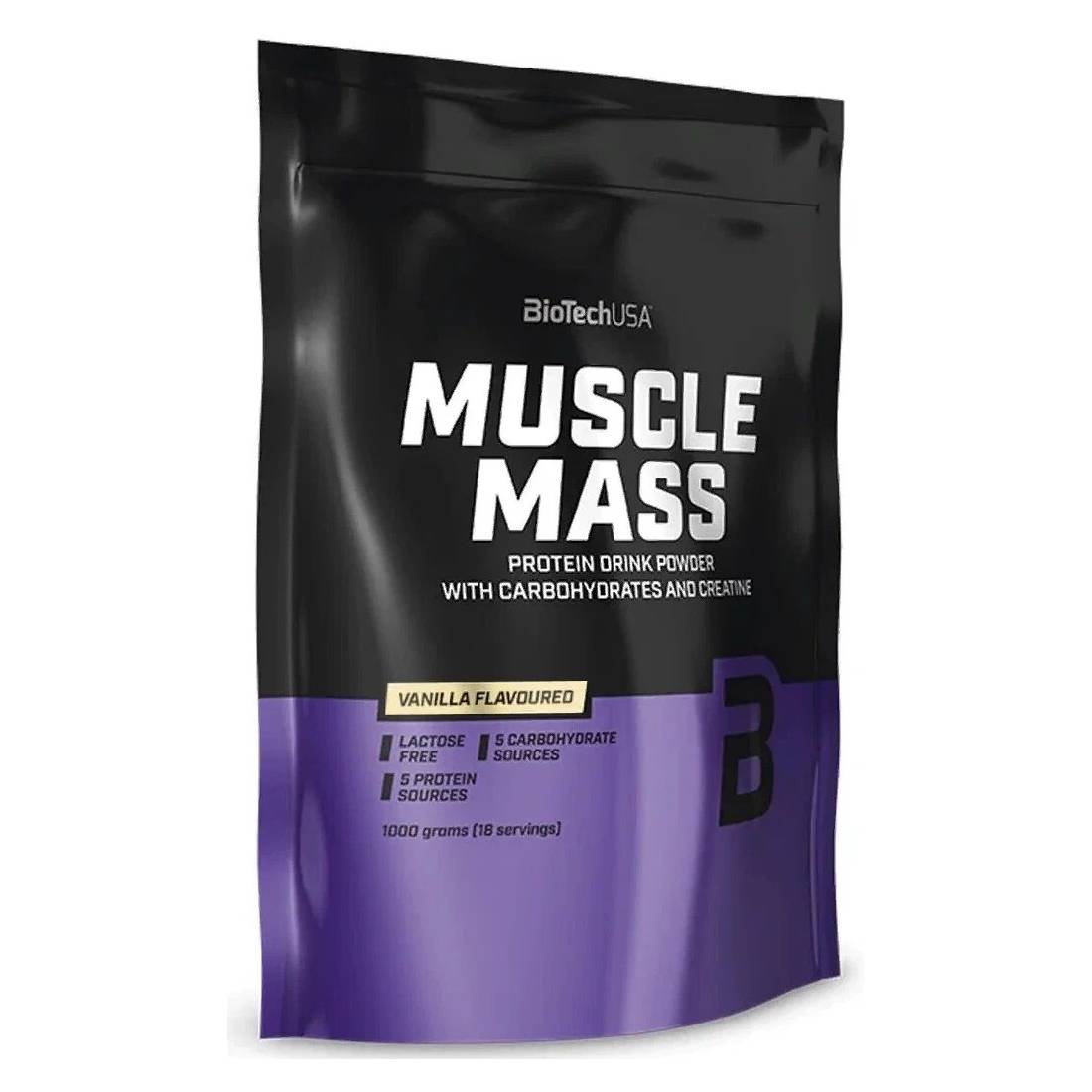 BiotechUSA Muscle Mass Vanilla / 1000g