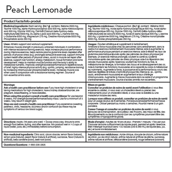Bucked Up All Bulk No Bloat - Peach Lemonade 30 servings - - Mass Gainer