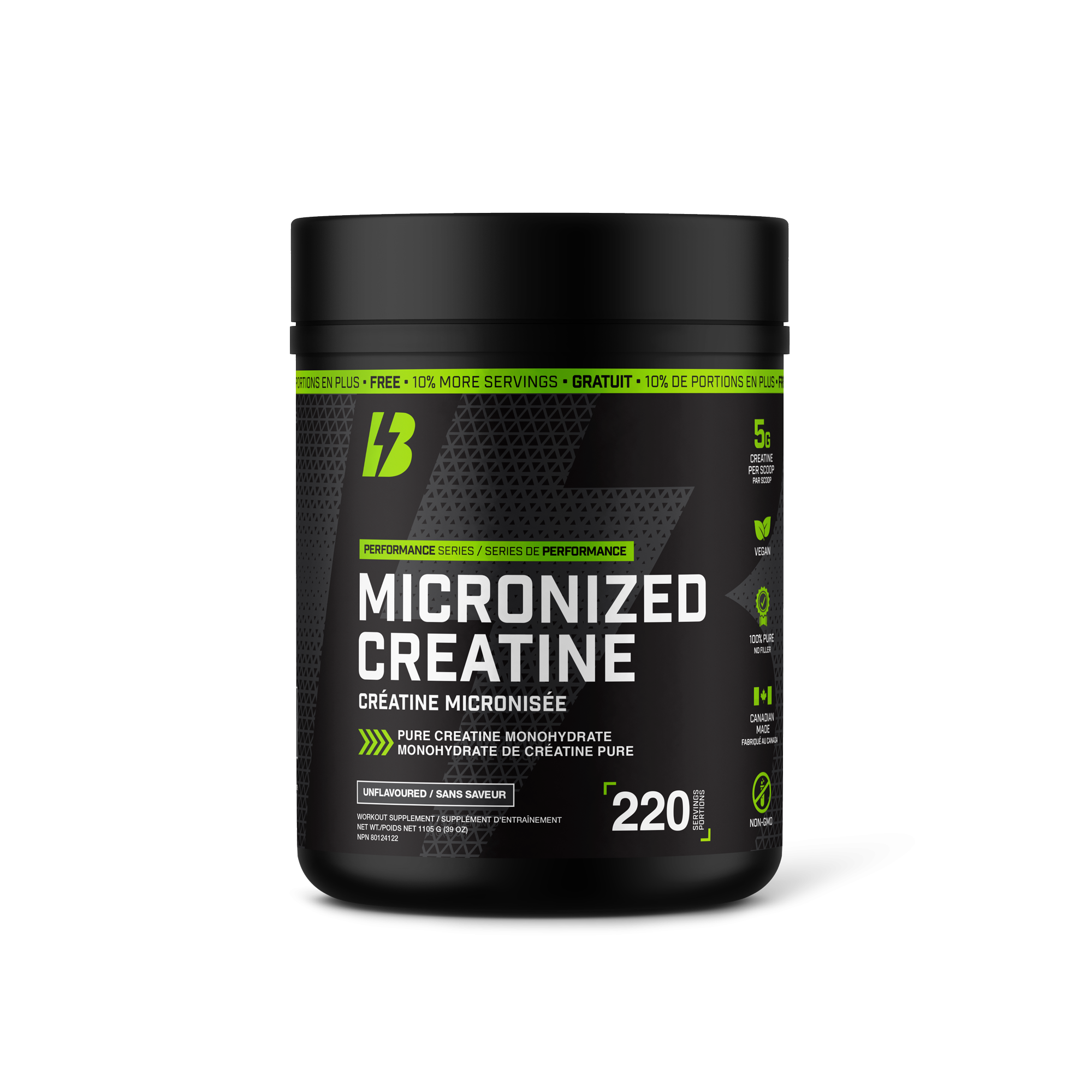 Bull Nutrition Micronized Creatine - 220 Servings - Creatine