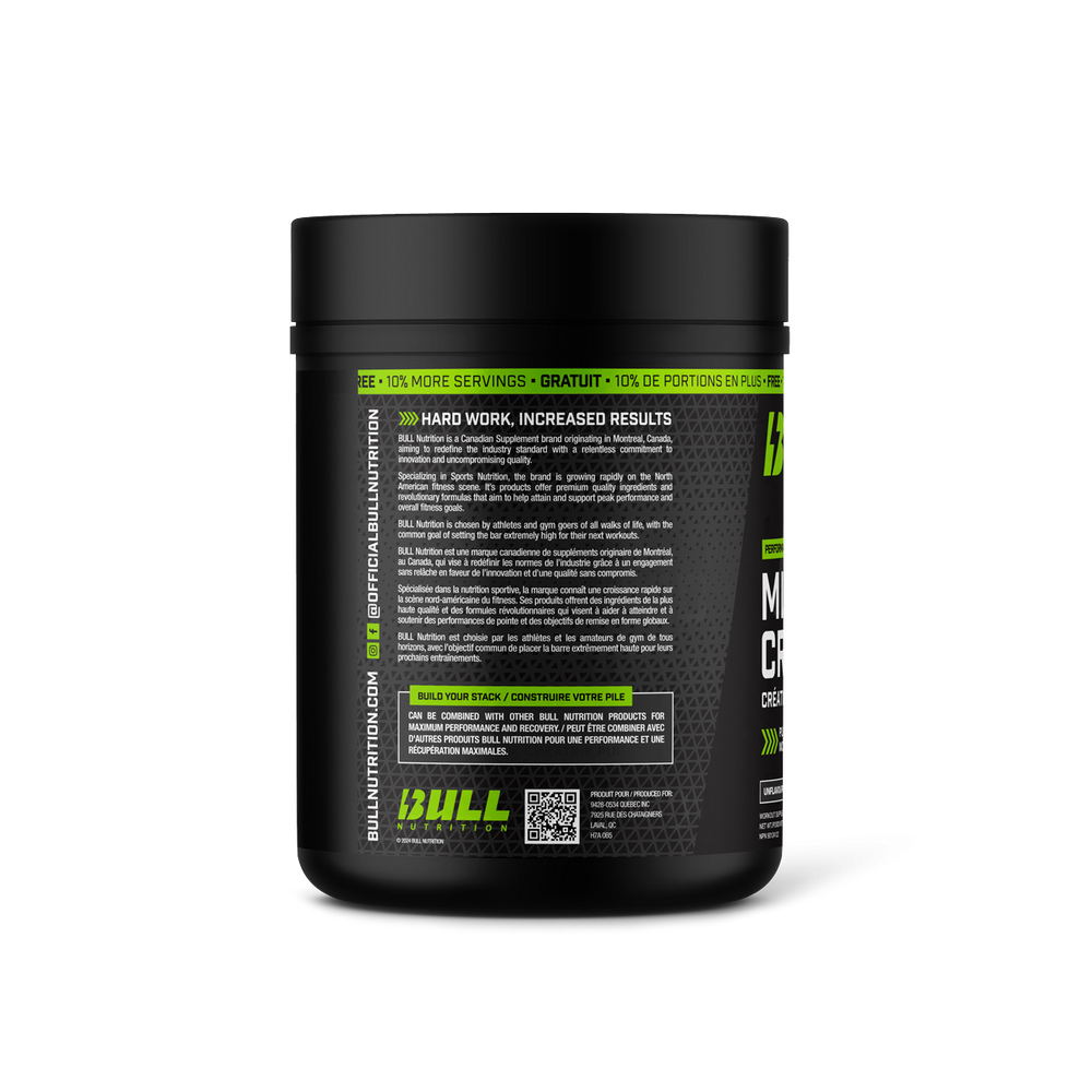 Bull Nutrition Micronized Creatine - 220 Servings - Creatine