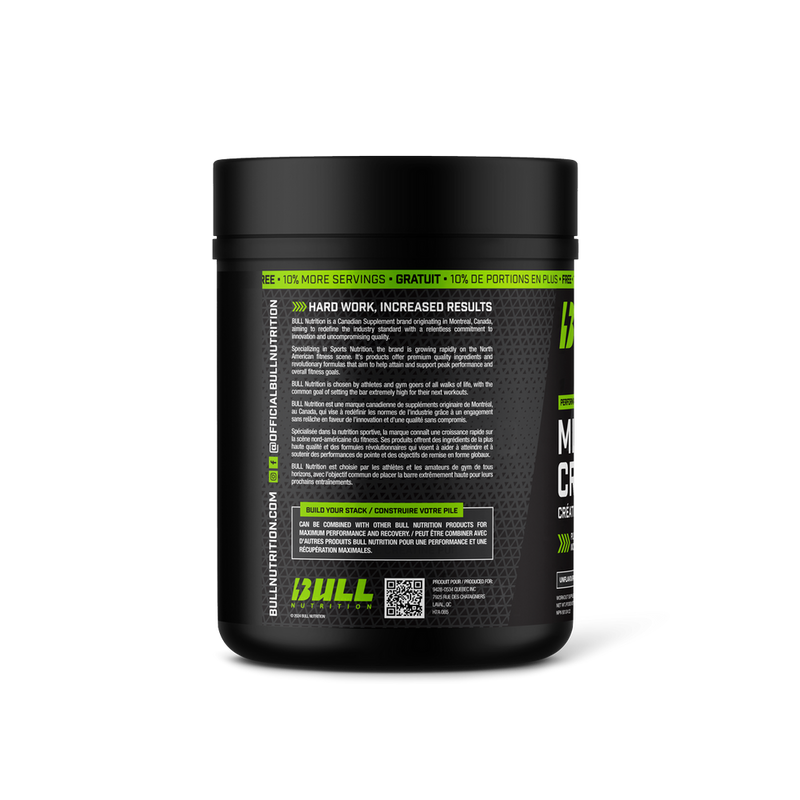 Bull Nutrition Micronized Creatine - 220 Servings - Creatine