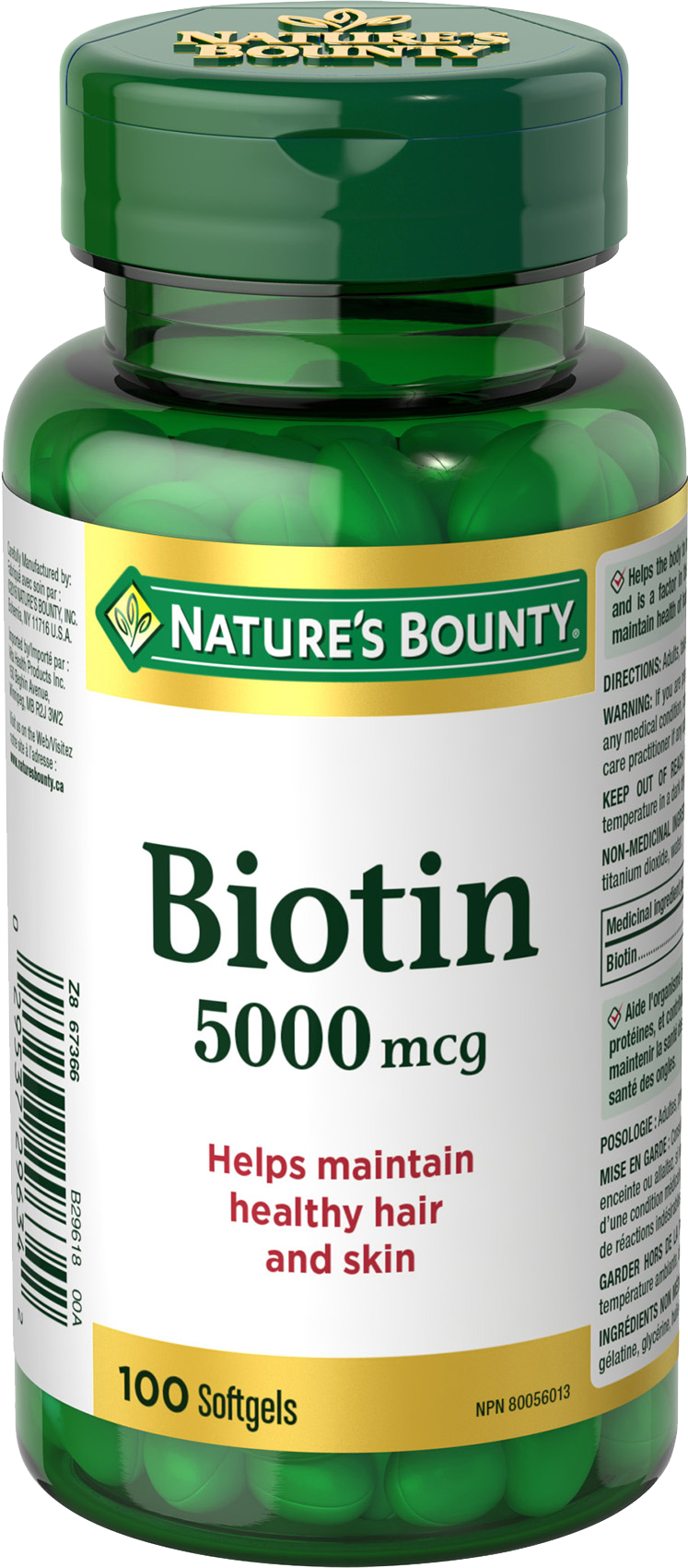 Nature's Bounty Biotin 5000mcg