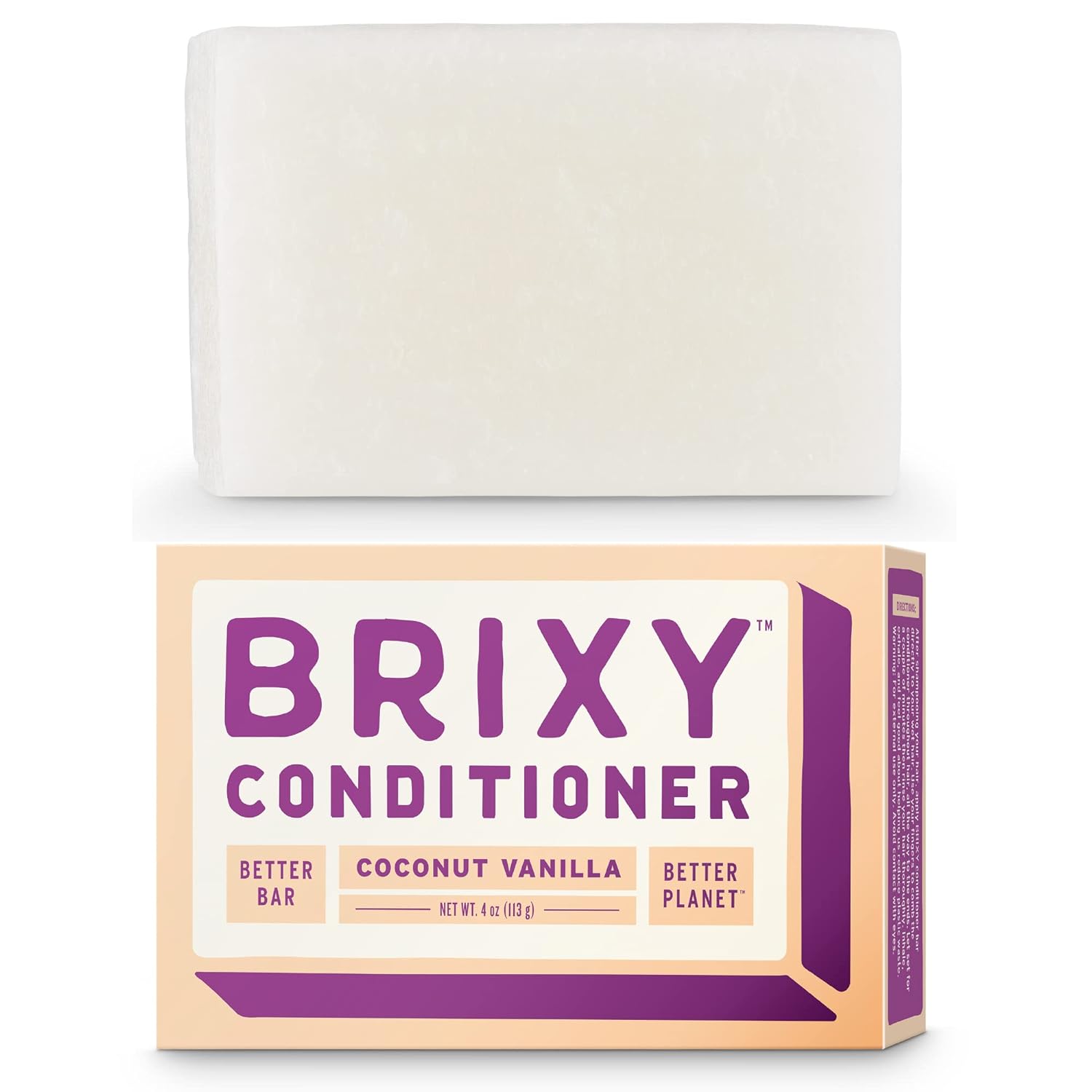 Brixy Conditioner Bar Coconut Vanilla / 4Oz
