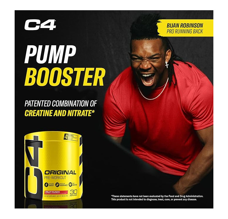 CELLUCOR C4 Original Pre-Workout - Icy Blue Razz 60 servings - - Pre-Workout