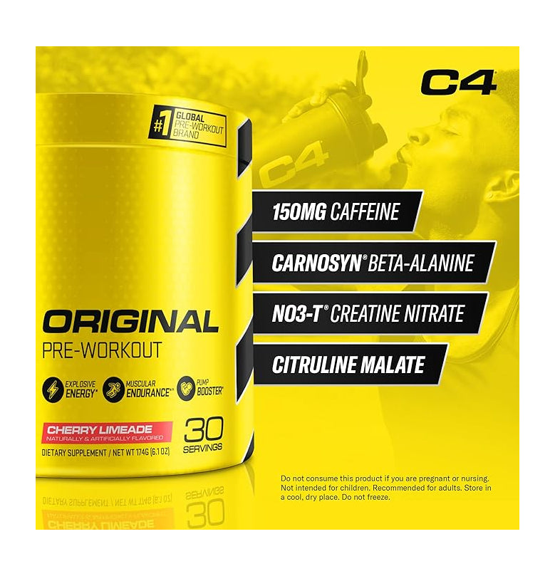 CELLUCOR C4 Original Pre-Workout - Fruit Punch 60 servings - - Pre-Workout
