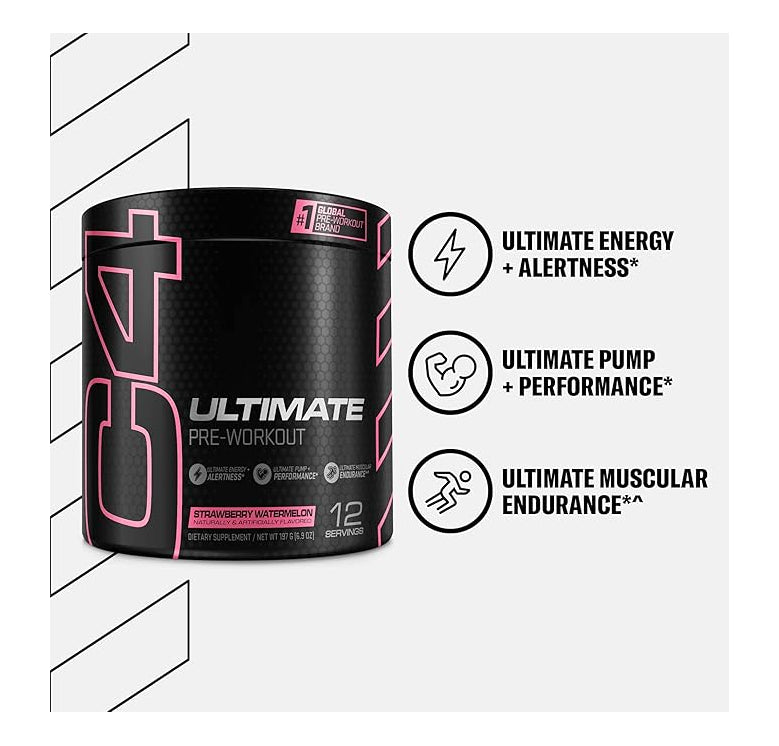 CELLUCOR C4 Ultimate Pre-Workout Strawberry Watermelon / 12 servings / -