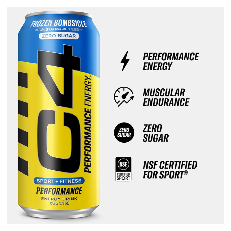 CELLUCOR C4 Energy (Carbonated) RTD Frozen Bombsicle / 12-pack / -