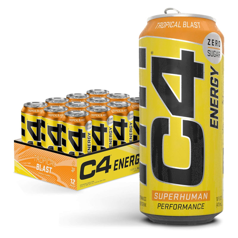 CELLUCOR C4 Energy (Carbonated) RTD Tropical Blast / 12-pack / -