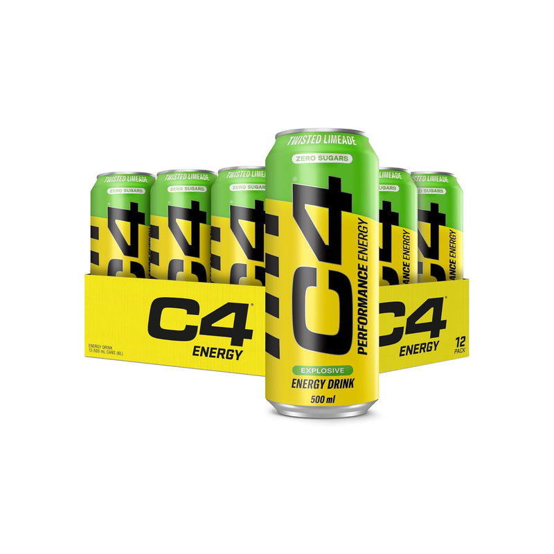 CELLUCOR C4 Energy (Carbonated) RTD Twisted Limeade / 12-pack / -