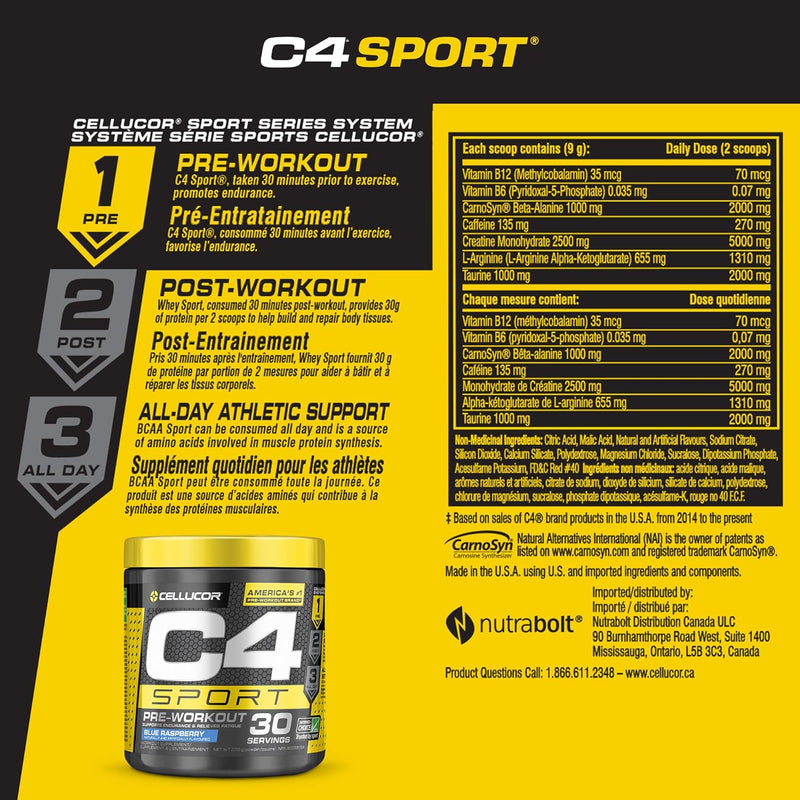 CELLUCOR C4 Sport Original - Strawberry Watermelon 30 servings - Pre-Workout