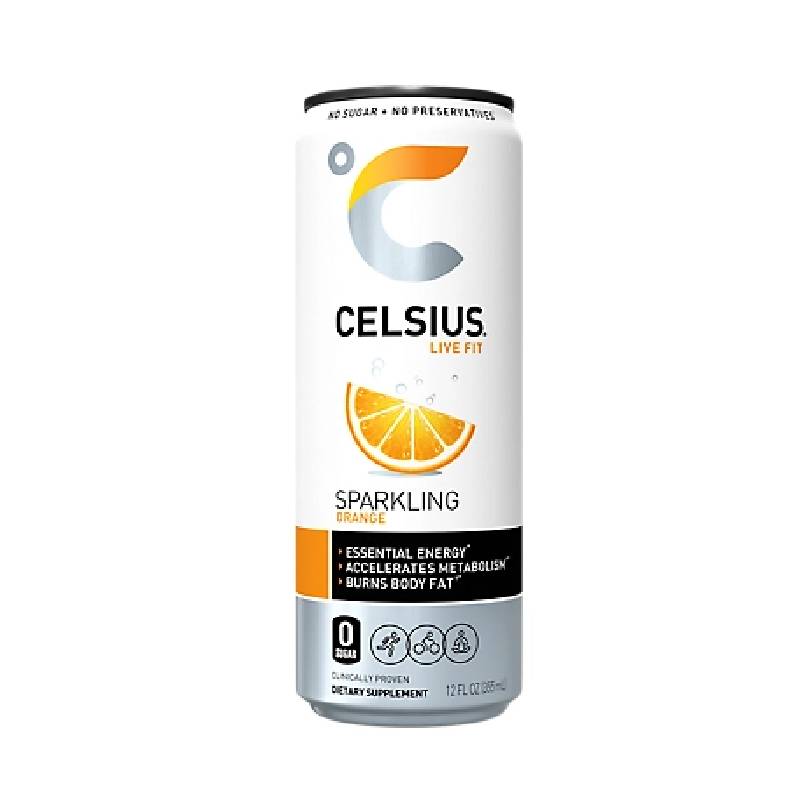 Celsius Live Fit Sparkling Orange / 12 Oz