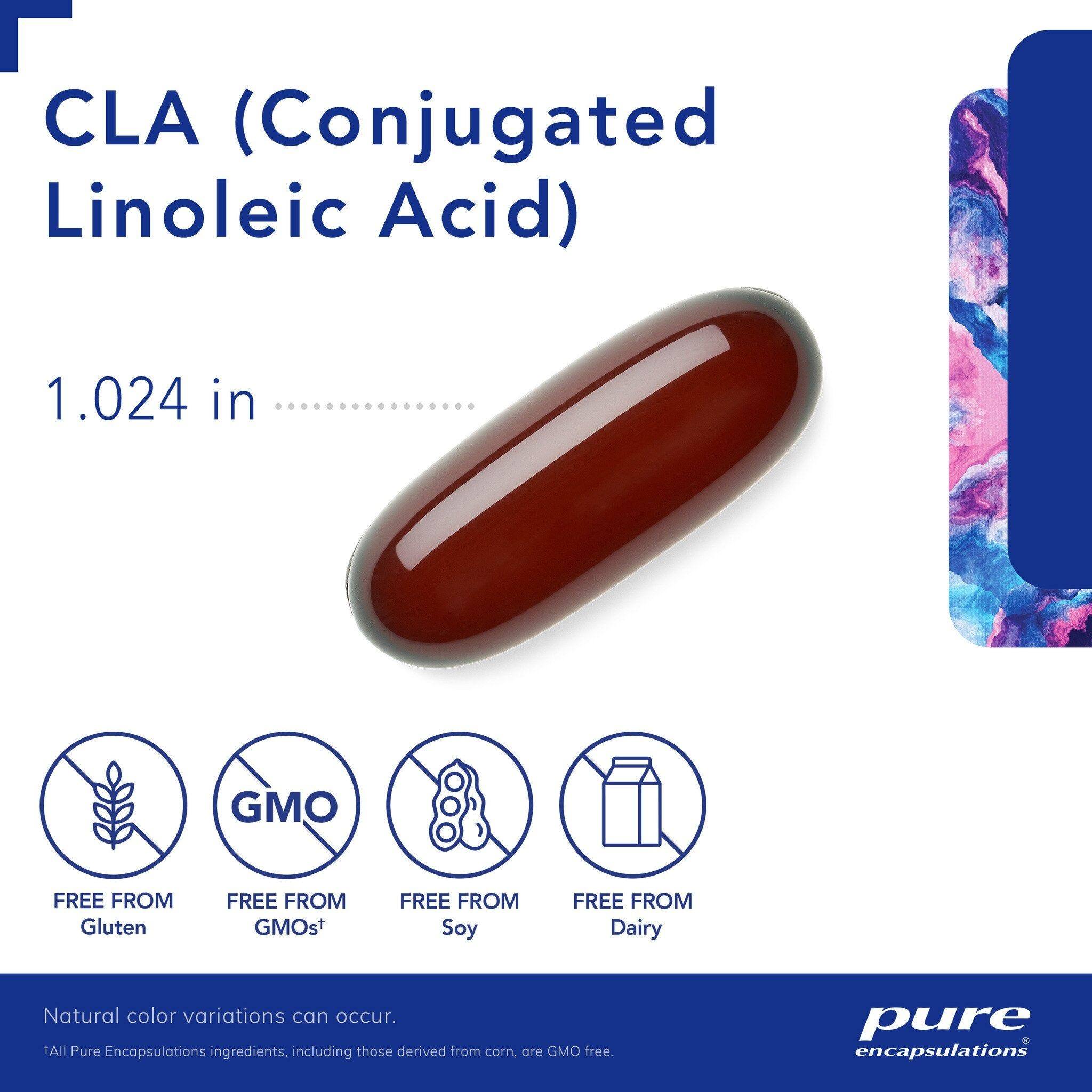 Pure Encapsulations CLA (conjugated linoleic acid)  60 capsules