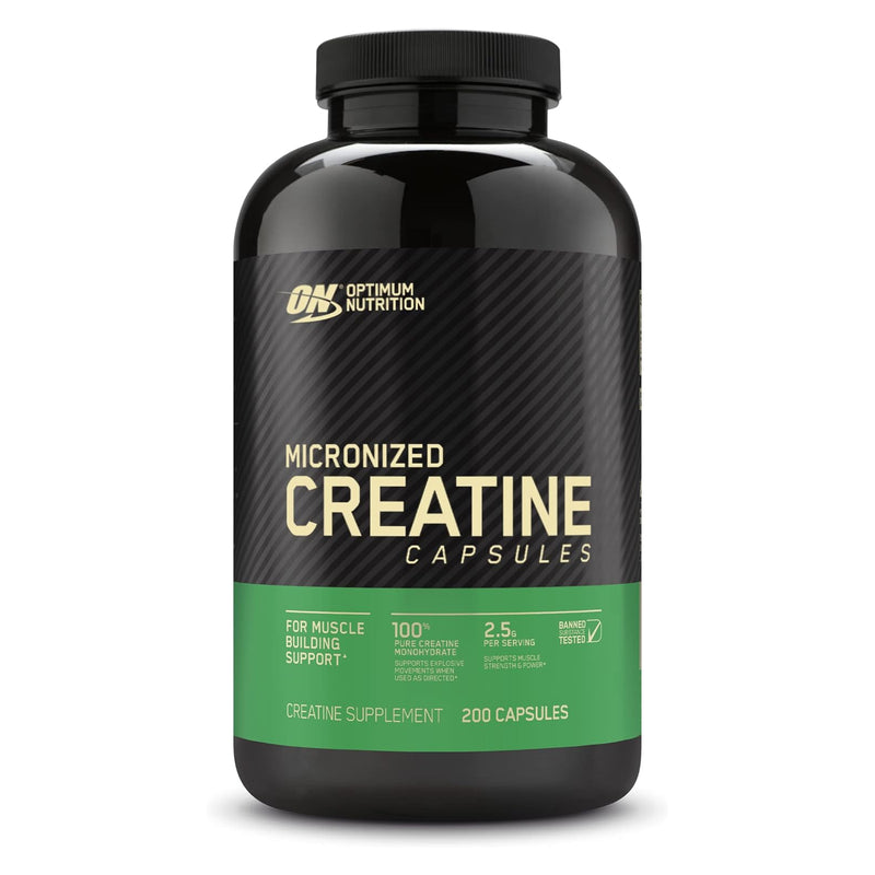 Optimum Nutrition Micronized Creatine Capsules 200 capsules