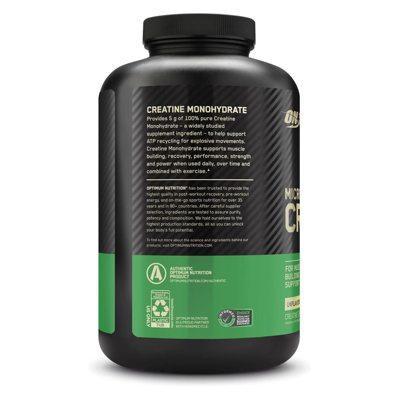 Optimum Nutrition Micronized Creatine Powder 600g