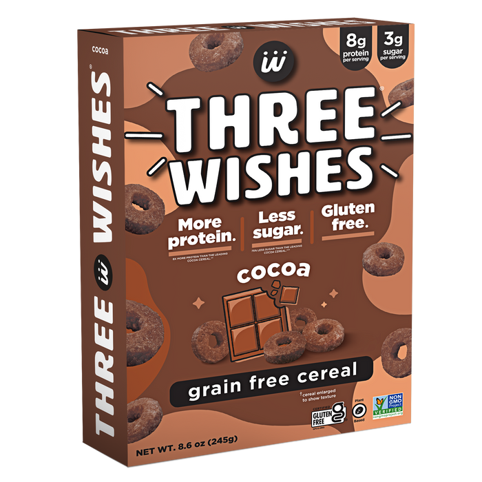 Three Wishes Grain Free Cereal - Cocoa 8.6 Oz - Cereals