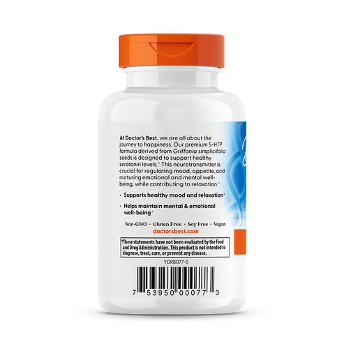 Doctor's Best 5-HTP, 100mg - 60 Capsules - 5-HTP