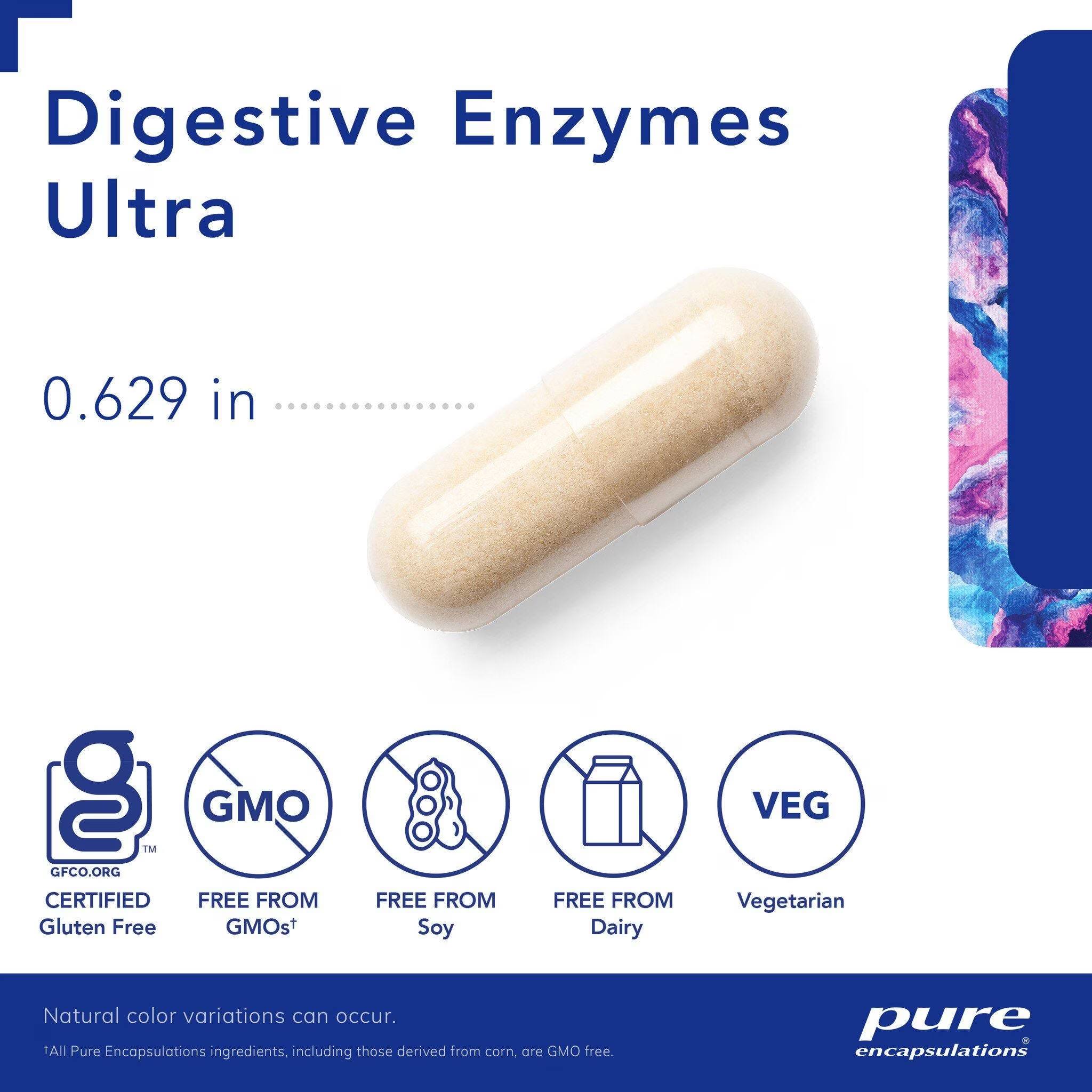 Pure Encapsulations Digestive Enzymes Ultra  180 capsules