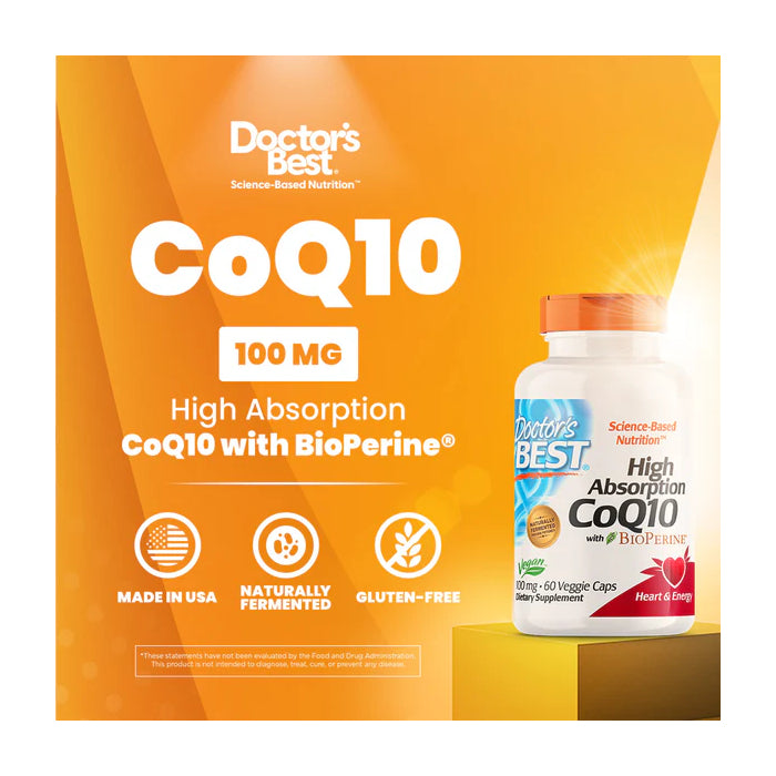 Doctor's Best High Absorption Coq10 With Bioperine, 100 Mg 60 vegetarian capsules / -