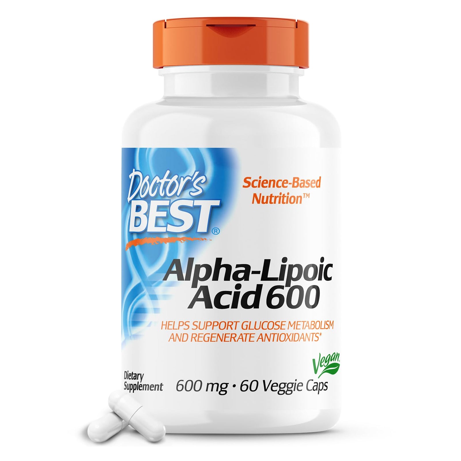 Doctor's Best Alpha-Lipoic Acid, 600 Mg 60 vegetarian Capsules
