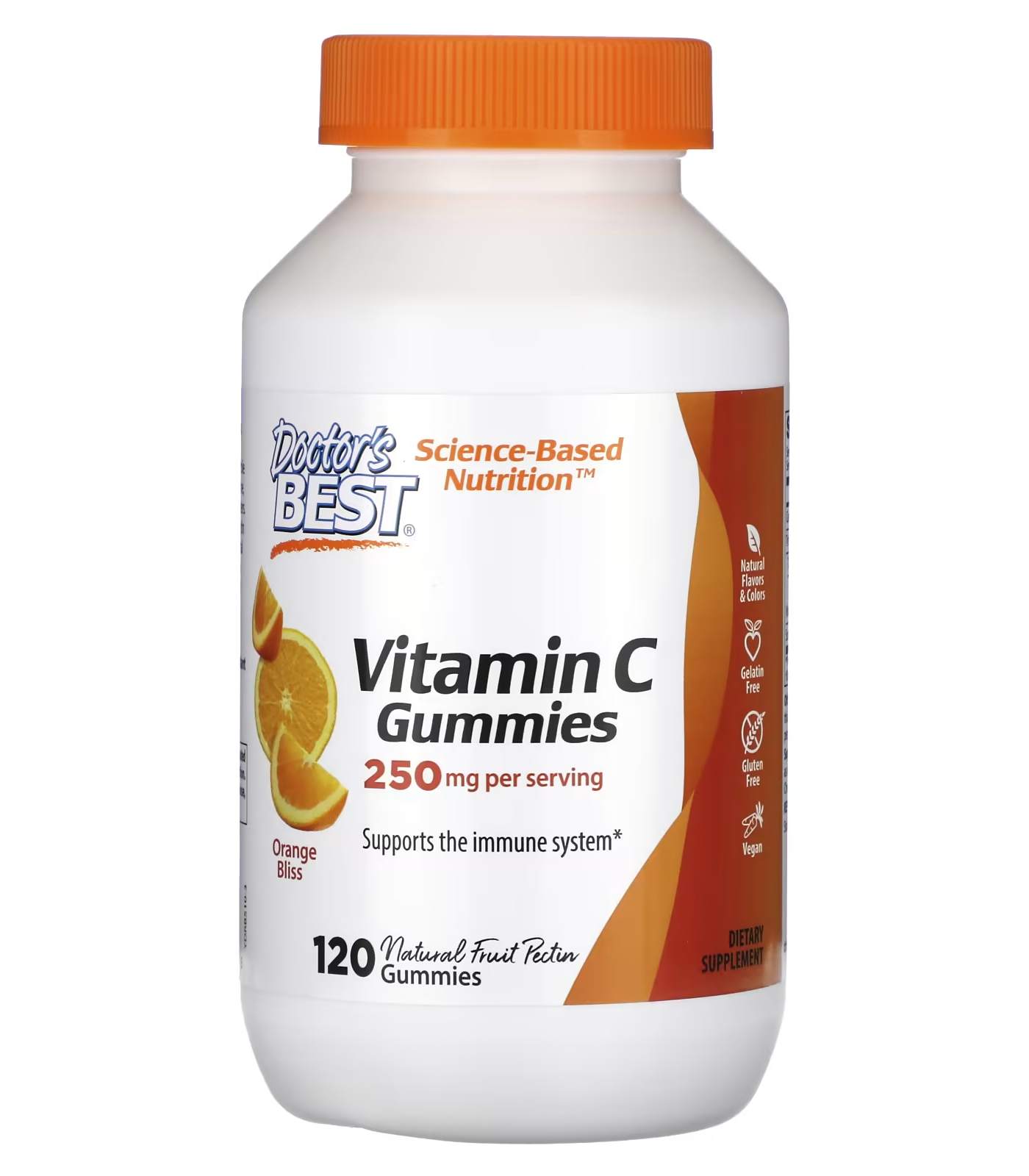 Doctor's Best Vitamin C Gummies Orange Bliss / 120 Gummies