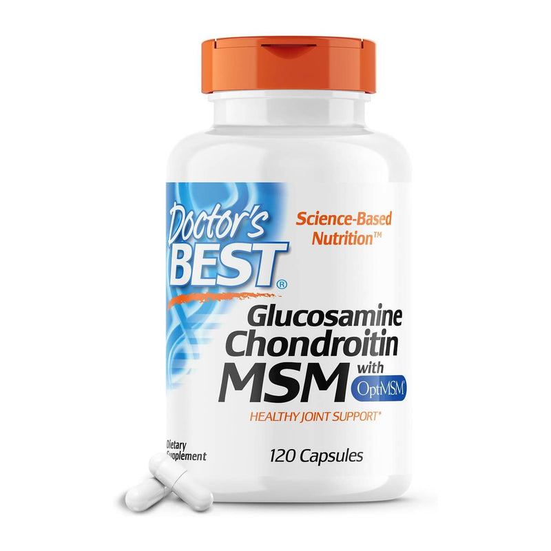 Doctor's Best Glucosamine Chondroitin MSM With OptiMSM 120 Capsules