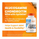 Doctor's Best Glucosamine Chondroitin MSM With OptiMSM - 120 Capsules - Joint Health